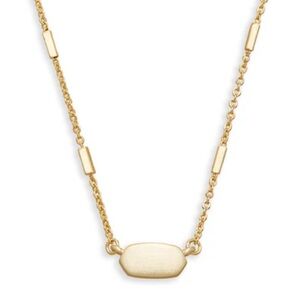 KENDRA SCOTT FERN Pendant Gold Station Necklace